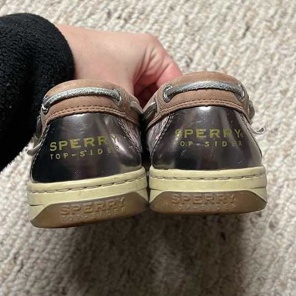 ◽️SPERRY: Women’s size 8, classic top-sider loafers, tan w/floral pattern◽️ - Picture 6 of 10